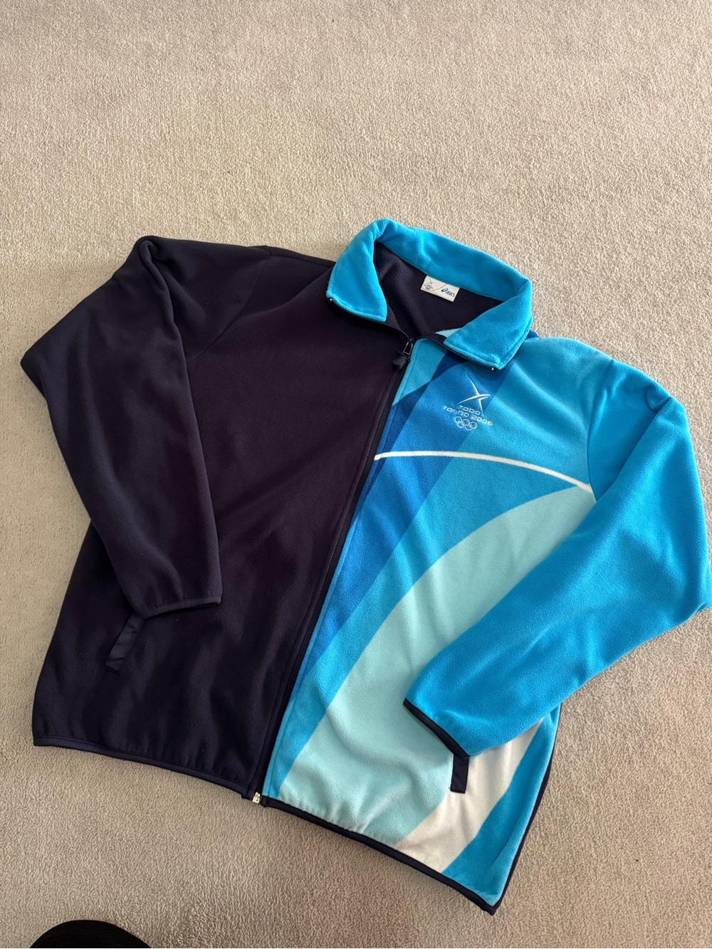 Vintage 2006 Asics Tobo Torino Olympics Fleece Zip-Up